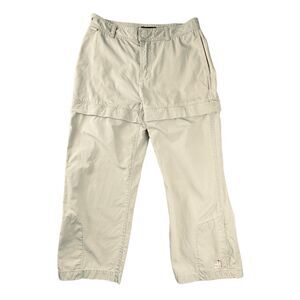 Ralph Lauren Pants Women's Sz 8 - 28X23 Tan Capri Convertible Ripstop Utility